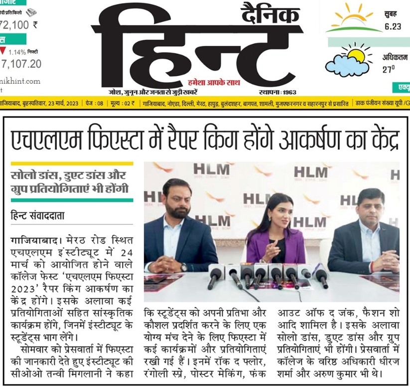 Views of Mrs. Tanvi Miglani on the Upcoming HLM Fiesta 2023